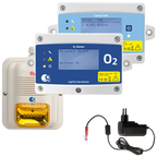 Conjunto detector de O2 LogiCO2 Mk9 con central y alarma - Install Beer