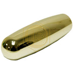Gold cylindrical tap handle IB0448, angled view - Install Beer