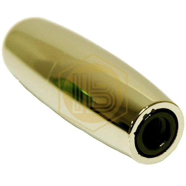 Gold cylindrical tap handle IB0448, thread detail - Install Beer