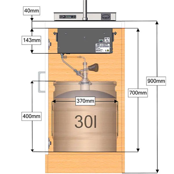 Dispensador Lindr Pygmy Pro Kitchen - Install Beer