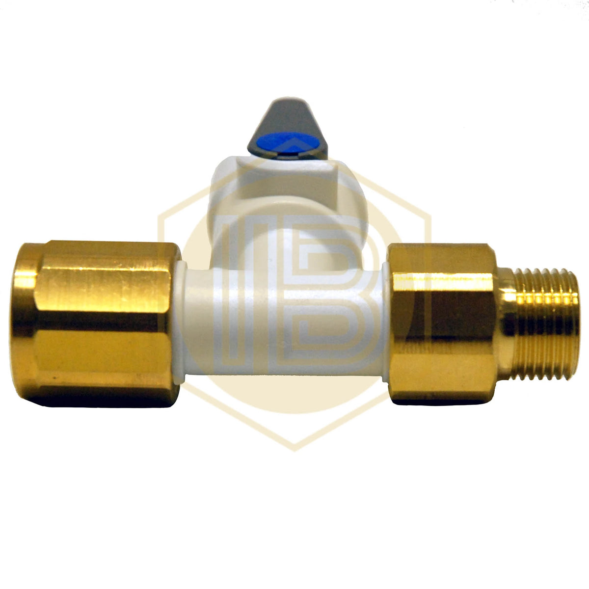Vàlvula de tall en T d'acetal amb antiretorn