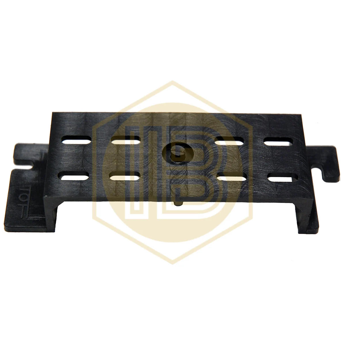 Double plastic wall bracket for pressure regulator IB0352, rear view - Install Beer