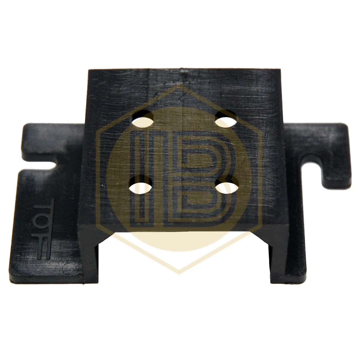 Single plastic wall bracket for pressure regulator IB0571, rear view - Install Beer