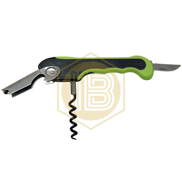 Four-function sommelier tool IB0333, view with tools unfolded - Install Beer