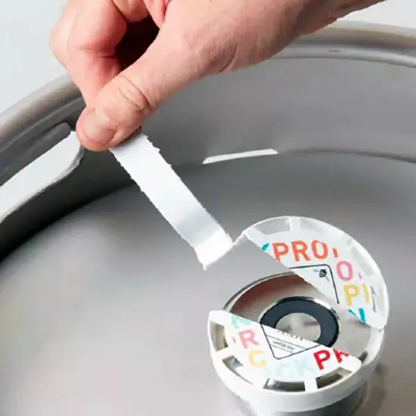 Tapa precinto de barril cerveza - Install Beer