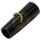 Black silicone tap plug with chain IB0684, rear view - Install Beer