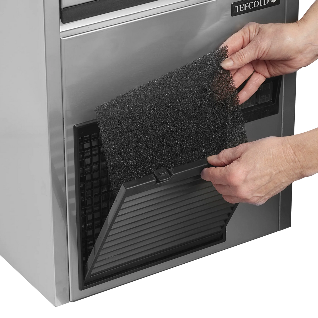 Filtro de condensación de fácil limpieza en fabricador de hielo TEFCOLD TC - Install Beer